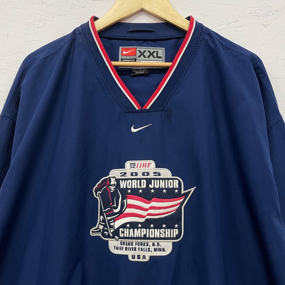 Vintage Nike World Juniors Championship USA Pullover Jacket, XXL